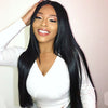 Malaysian 360 Lace Front Wigs Straight Human Hair Pre Plucked with Baby Hair