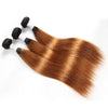 Honey Blonde Ombre Brazilian Straight Human Hair Extensions