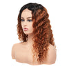 Indian Deep Wave Human Hair Lace Wigs With Baby Hair 180% Density